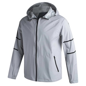 2025 Logo personnalisé hommes coupe-vent veste de pluie de haute qualité imperméable randonnée à capuche coupe-vent avec fermeture éclair capuche vestes de pluie - Product Image 3