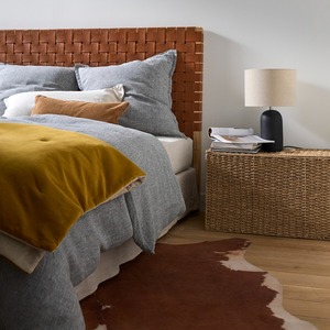 กล่องใส่ของขนาดใหญ่แบบพับได้กล่องใส่ของขนาดใหญ่ทำจากหญ้าทะเลมีฝาปิดและที่จับผลิตในเวียดนาม - Product Image 2