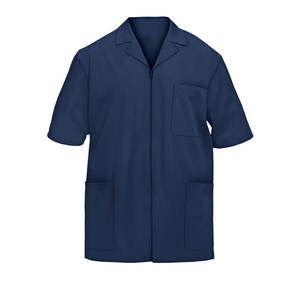 Vestes de travail pour infirmières et personnel hospitalier, en tissu Oxford à manches courtes, avec fermeture éclair, logo personnalisé imprimé, détection des aiguilles, hiver - Product Image 3