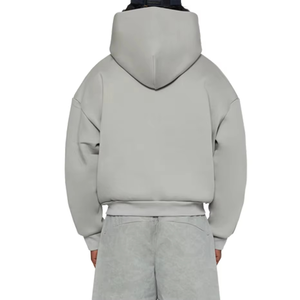 Fabricantes de ropa de calle personalizada sudaderas con capucha de algodón al por mayor de lujo liso Sudadera con capucha de gran tamaño grueso - Product Image 4