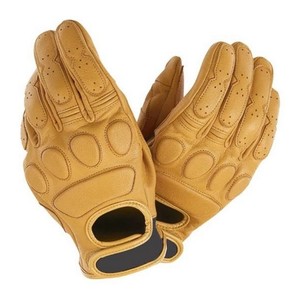 Meilleurs gants de protection classiques rétro personnalisés en cuir véritable pour moto Cafe Racer - Product Image 5