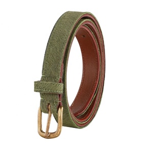 Cinturón de cuero genuino con hebilla cuadrada de aleación, 110 cm, 3.8 cm, informal, para falda y pantalón, cinturón de cuero PU ajustado con hebilla dorada - Product Image 1