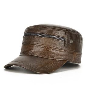 Gorro de Cuero Genuino Suave para Hombre, Estilo Clásico Snapback, Cuero de Primera Calidad, Gorro Clásico para Uso Diario Informal - Product Image 6