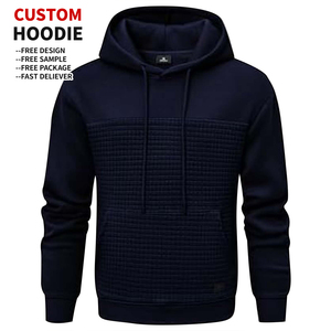 เสื้อฮู้ดดี้โอเวอร์ไซส์บุผ้าฟลีซลายตารางคุณภาพสูงสำหรับฤดูหนาว เนื้อผ้าผสมคอตตอน ระบายอากาศได้ดี เป็นมิตรต่อสิ่งแวดล้อม สไตล์สตรีทแวร์ - Product Image 3