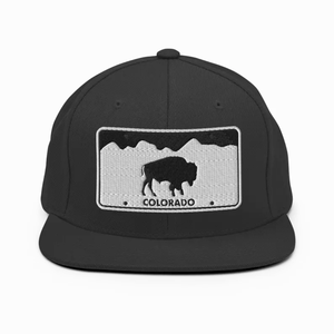 Chapeaux Snapback "Colorado" brodés en 3D de qualité supérieure casquettes en coton structuré personnalisées à 6 panneaux avec casquettes de sport à bord plat pour Streetwear - Product Image 2