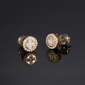 Eco Friendly Sterling Silver Lab Grown Diamond Hoop <b>Earrings</b>-Perfect Gift for Party Occasions - Product Image 1