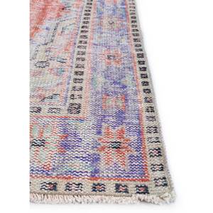 Alfombra de Lana Anudada a Mano de Gran Tamaño, Diseño de Medallón Rojo y Naranja, para Sala de Estar, Pasillo Rectangular, Modelo Pae-2845 - Product Image 4