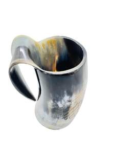 Jarra de Cerveza Vikinga de Alta Calidad Inspirada en el Medievo, con Diseño de Animal/Amor/Ángel, Ecológica, Hecha a Mano, de Cuerno, para Navidad o Día de la Madre - Product Image 4