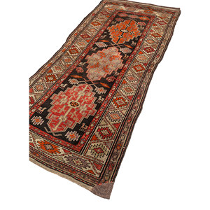 Aalam Classic Persian <b>Wool</b> Rugs Beige & <b>Brown</b> Geometric Flat Weave Soft Jute for Teens' Home Use-Paem-1250 Carpet - Product Image 2