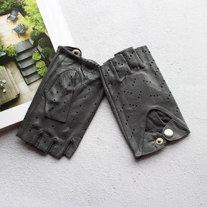 Cuero dedo completo a prueba de viento transpirable pantalla táctil guantes compatibles mujeres invierno deportes al aire libre ciclismo coche conducción gancho - Product Image 6