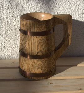 Taza de Café Artesanal de Madera de Mango, Pequeña, Ecológica, con Diseño de Ángel Feng Shui, para Amor, Religión, Aire Libre, Cerveza, Té - Product Image 4