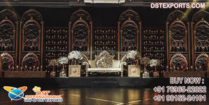 Manavarai เวทีแต่งงานสไตล์อินเดียใต้,เวทีแต่งงานสไตล์ Jharokha ดั้งเดิมเวทีแต่งงานอินเดีย - Product Image 6