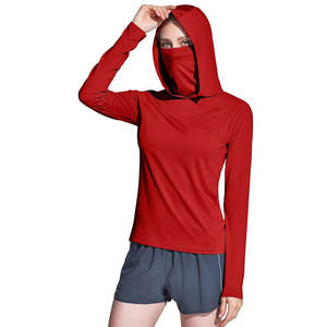 Vente en gros de sweats à capuche masqués légers pour femmes Streetwear dernier style de sweats à capuche en polyester solide pour femmes - Product Image 3