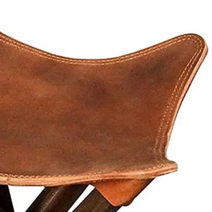 Recién llegado, taburete plegable portátil de lona amigable con la piel, asiento para acampar al aire libre, silla triangular de haya a la venta - Product Image 2