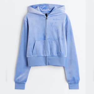 Qualité supérieure 240 g/m² 42% coton 58% polyester Hiver Personnalisé Lavé Toile vierge Haut décontracté surdimensionné court pour femme - Product Image 4