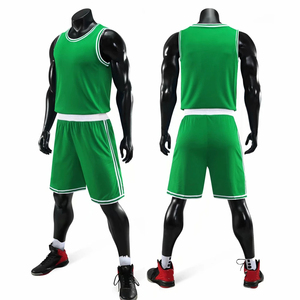 Haute demande enfants adulte basket-ball maillot ensemble femmes hommes basket-ball uniforme tir panier entraînement gilet Double poche Shorts - Product Image 4