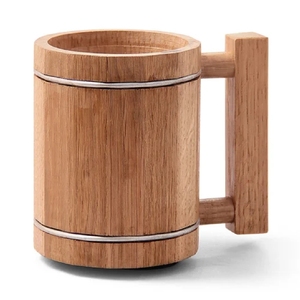 Tasse à bière en bois de style vintage de meilleure qualité, gobelet à bière en bois fait à la main pour bar de fête, tasse en bois - Product Image 6