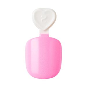 Mini faux ongles à presser pour filles et enfants, 20 <span class=keywords><strong>super</strong></span> courts et carrés-ovales avec paillettes roses, vente en gros - Product Image 5