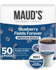 Cápsulas de Café con Sabor a Arándanos Maud's, 50 Unidades, Café Tostado Medio en Cápsulas Individuales – 100% Granos de Arábica - Product Image 1