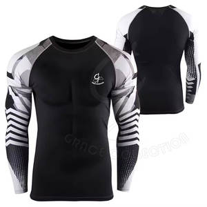 Anti-rides prix raisonnable meilleur Design Rash Guard avec Logo personnalisable poids léger hommes Rash Guard - Product Image 1