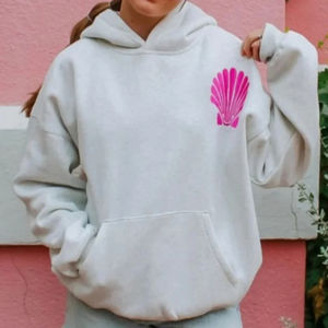 เสื้อฮู้ดถักแบบสวมหัวมีเชือกรูดสำหรับผู้หญิงดีไซน์ใหม่สำหรับฤดูหนาวขายส่งบล็อกสี - Product Image 1