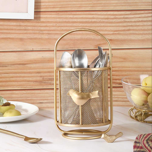 Bulbul Spoon Stand Farmhouse Flatware <b>Holder</b> for Dinner Table <b>Kitchen</b> <b>Holder</b> for Serving <b>Utensils</b> for <b>Kitchen</b> or Parties Cup - Product Image 6