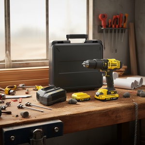 Pour Stanley 18V 2.0 Ah : Ensemble de visseuses à chocs et perceuses avec 2 batteries, chargeur et mallette - Product Image 3