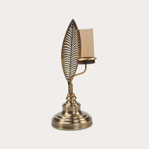 Brass Candle Stand <b>Lantern</b> Traditional Decorative Candle Holder Perfect for Christmas and Festive Holiday <b>Settings</b> - Product Image 3