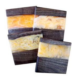 High Quality Eco-Friendly Handmade Wood Customizable Tea Coaster Placemats <b>Epoxy</b> Resin/Marble Coasters Insulation Pads for <b>Table</b> - Product Image 4