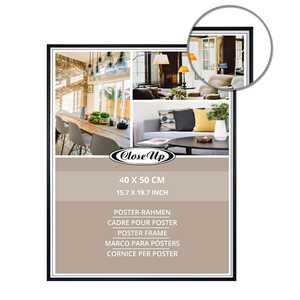 Cadre photo moderne noir 40 x 50 cm format A2/A4 en alliage métallique et aluminium - Product Image 6
