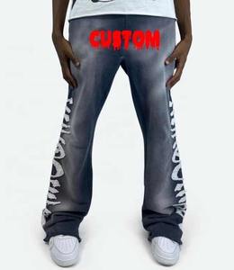 กางเกงวอร์มทรงหลวมขนาดใหญ่ สไตล์สตรีทแวร์ ยูนิเซ็กส์ เป็นมิตรกับสิ่งแวดล้อม วินเทจ ผ้าฝ้ายฟลีซ 100% ลำลอง ใส่เล่นกีฬา ออกกำลังกาย ฤดูหนาว บริการ OEM - Product Image 6