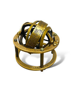 Globo Armilar de Estilo Antiguo, Decoración Náutica Vintage Personalizada para el Hogar, Globo Zodiacal de Latón para Mesa, Estilo Ins, Regalo Coleccionable - Product Image 2