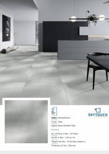 Carreaux de sol à impression numérique en porcelaine de haute qualité 600x600mm à faible absorption d'eau (<0.5%)-forte demande - Product Image 5