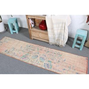 1.6x6.5 ft Turkish <b>Rug</b>, <b>Runner</b> Vintage <b>Rug</b>, Orange Floral <b>Rug</b> - Product Image 4