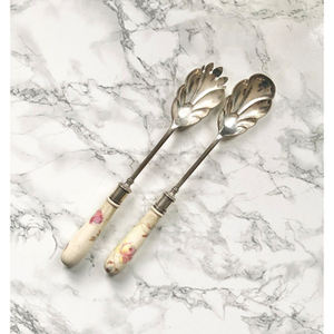 Ensemble de couverts d'hôtel de style floral en acier inoxydable avec un design élégant, parfait pour les couverts de table de restaurant. - Product Image 4