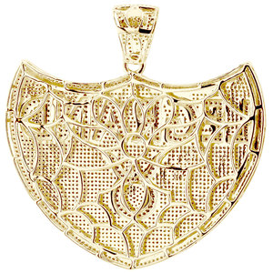 Colgante de Plata de Ley con Moissanita Blanca/Amarilla de Corte Brillante Natural Personalizado, Amuleto de Fiesta del Zodíaco Tauro Legrand para Hombre - Product Image 4