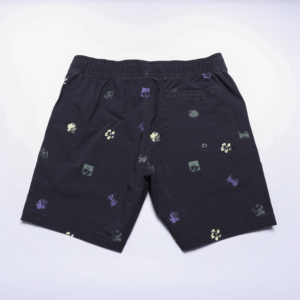 Short de bain pour homme à imprimé floral, séchage rapide, taille élastique, décontracté, avec poches - Product Image 3
