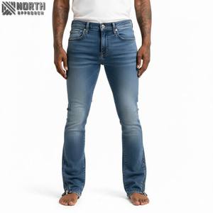 Customized <b>Men</b> High Quality Cotton Denim <b>Flared</b> Pants Manufacturer Oem High Street <b>Mens</b> Wide Leg <b>Jeans</b> <b>Jean</b> Large - Product Image 1