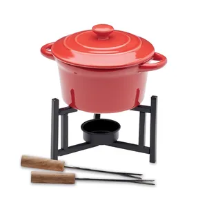 Ensemble de fondue en céramique BIG KASE personnalisé, ensemble cadeau d'affaires - Product Image 6