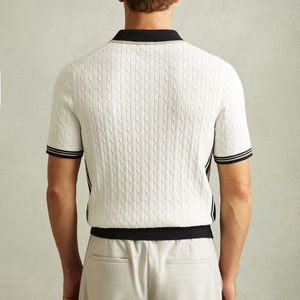 Polo Casual Botón a juego de colores Logotipo personalizado de gran tamaño Polo unisex Ropa diseñada Camiseta de hombre - Product Image 3