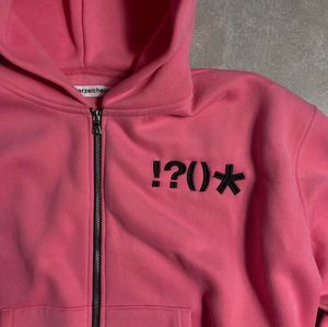 Sudadera con cremallera de algodón pesado Vintage para hombre, estampado gráfico de gran tamaño, patrón sólido, ropa de calle de punto con capucha larga de talla grande - Product Image 2