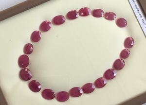 267.02กะรัตทับทิมโมแซมเบคหินเจียระไนเหลี่ยมเพชรพลอยเทียมสำหรับทำเครื่องประดับอัญมณีธรรมชาติ - Product Image 5