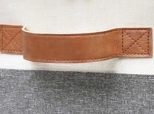 High Quality Square Foldable Hanging <b>Shoe</b> Organizer Fabric Storage Bins with <b>Clear</b> Cover and Four Handles Fits 8 to 16 Pairs - Product Image 2