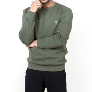 Sweat-shirt à col rond personnalisé unisexe coton épais 350 GSM sweat-shirt surdimensionné en gros col rond blanc hommes sweat-shirt - Product Image 1