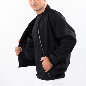 Chaqueta Bomber para Hombre al por Mayor, Personalizada, con Decoración de Piel, Nuevo Diseño, Moderna, Transpirable, Blanca, para Invierno - Product Image 6