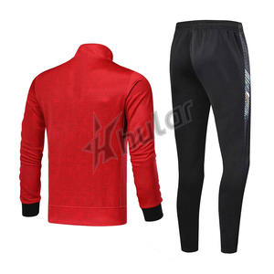 OEM de alta calidad personalizado de los hombres 100% poliéster de secado rápido transpirable deportes de invierno 2 piezas pantalones de chándal sudadera chándal - Product Image 2