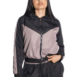 Ensemble coupe-vent pour femme en nylon/polyester, hiver, uni, haute qualité, décontracté, 2 pièces, long, avec capuche - Product Image 5