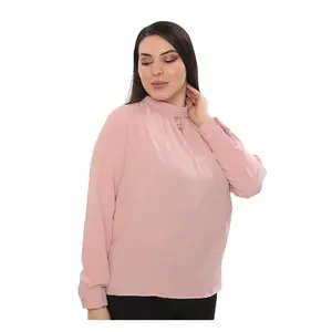 Shirts For Women High Quality Ask Price Women's Plus Size Modern Design Long Sleeves Soft Fabric Elegant Luxury Chic Blouse