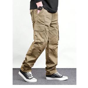 Nouveauté Pantalon cargo décontracté pour homme à plusieurs poches Pantalon ample à jambe droite Pantalon de plein air Pantalon de fitness Fournisseur de BD - Product Image 5