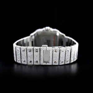 Montre Eta à cadran analogique Hip Hop de luxe testeur de diamants à la mode haut de gamme VVS New Age personnalisé nouvelle mode Antique en acier inoxydable - Product Image 2